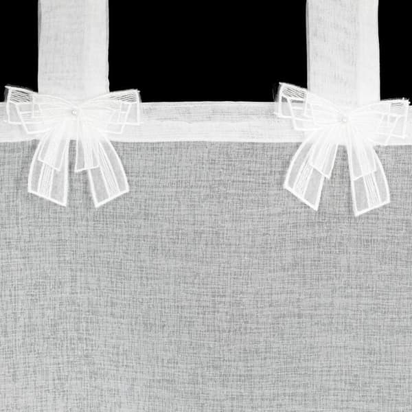 KLARGAVET ALEXANDRA GARDIN MED STROP 140 X 250 CM HVID