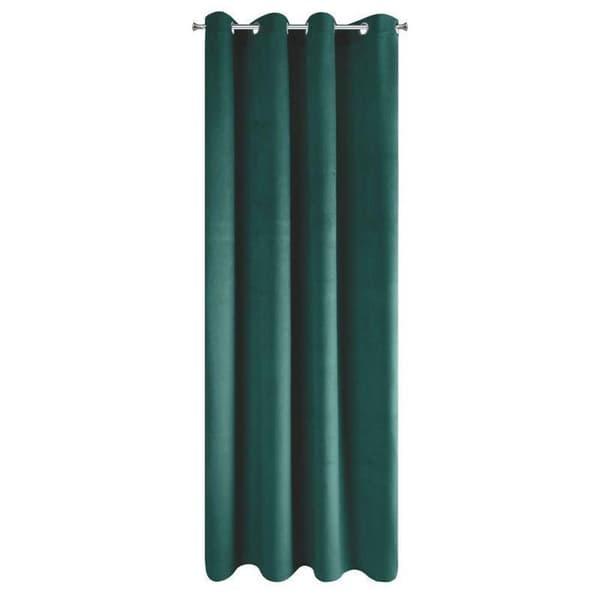 FÄRDIG GJORDAD GARDIN PIERRE 140 X 250 CM MÖRK TURKOS