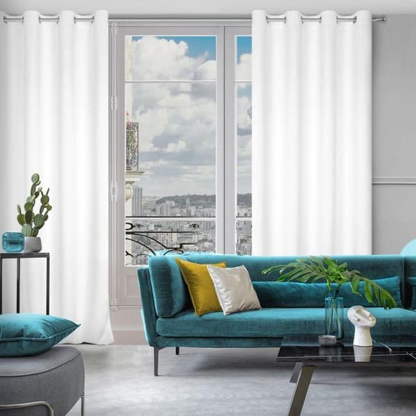 FÆRDIG GARDINER LOGAN 135 X 250 CM HVID