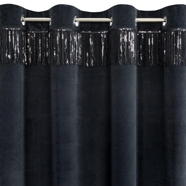 KLARGAVET JASPERGARDIN 140 X 250 CM SORT