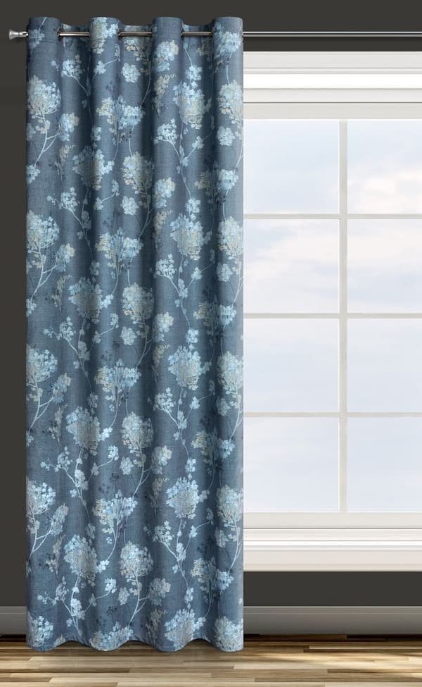 FÄRDIG GARDIN D91 ANDY 140 X 250 CM MÖRKBLÅ
