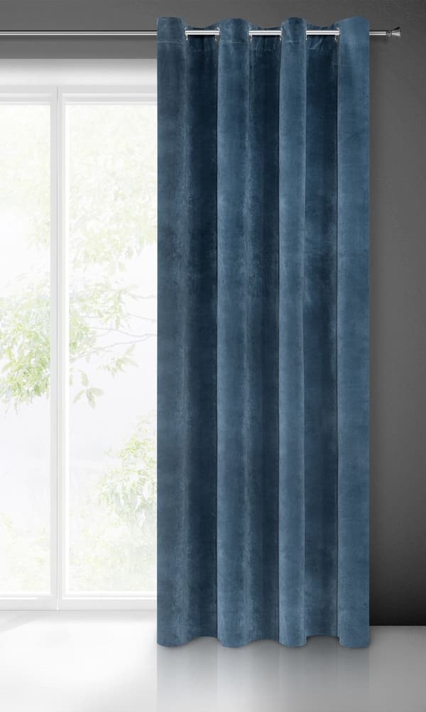KLARGAVET GARDINVILLA 140 X 250 CM NAVY
