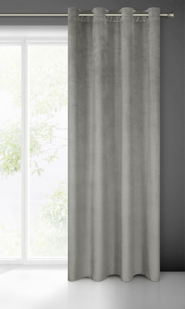 FÄRDIG FARGO GARDIN 140 X 250 CM GRÅ