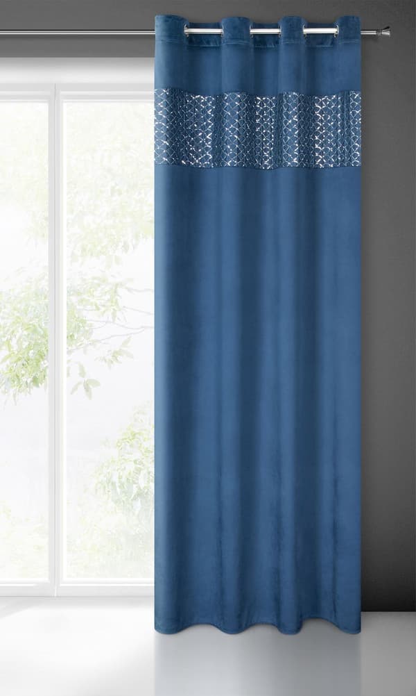 KLARGAVET GARDIN MARGOT 140 X 250 CM NAVYBLÅ