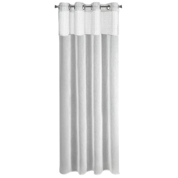 KLARGAVET GARDINGRACAT 135 X 250 CM HVID