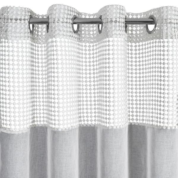 KLARGAVET GARDINGRACAT 135 X 250 CM HVID