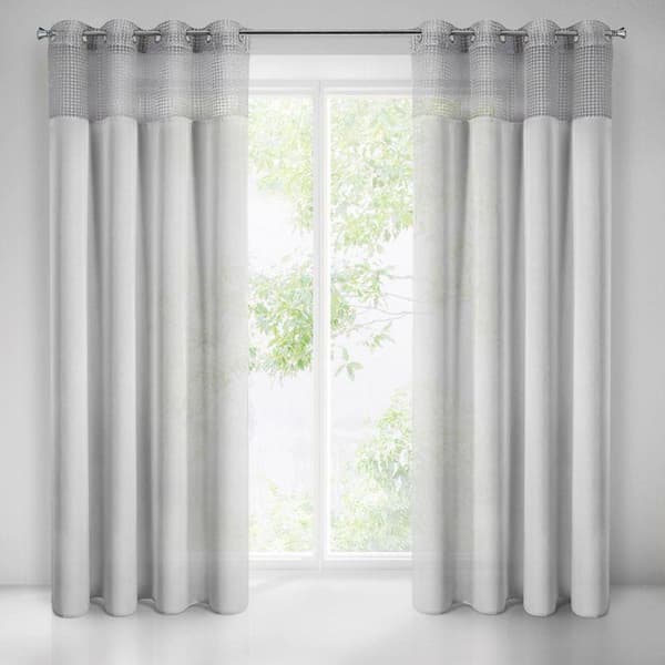 FÄRDIG GARDIN GRACE 135 X 250 CM GRÅ