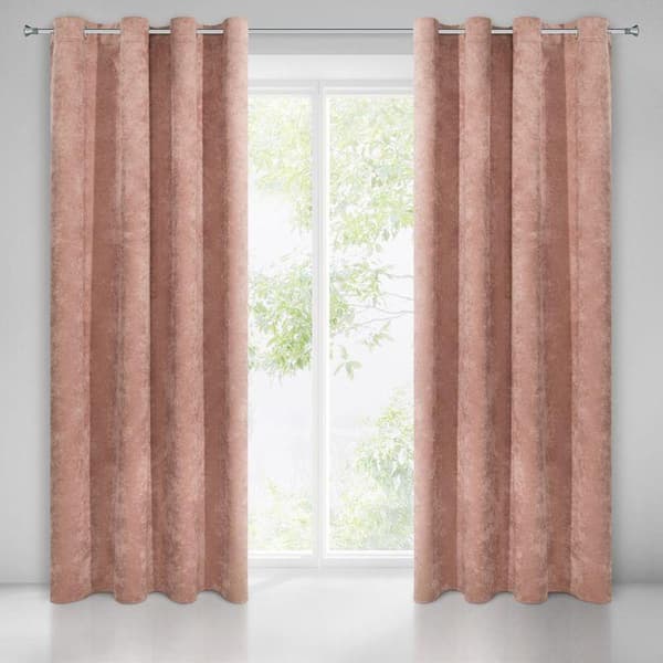 KLARGAVET GARDIN ANISA 140 X 250 CM MØRK PINK