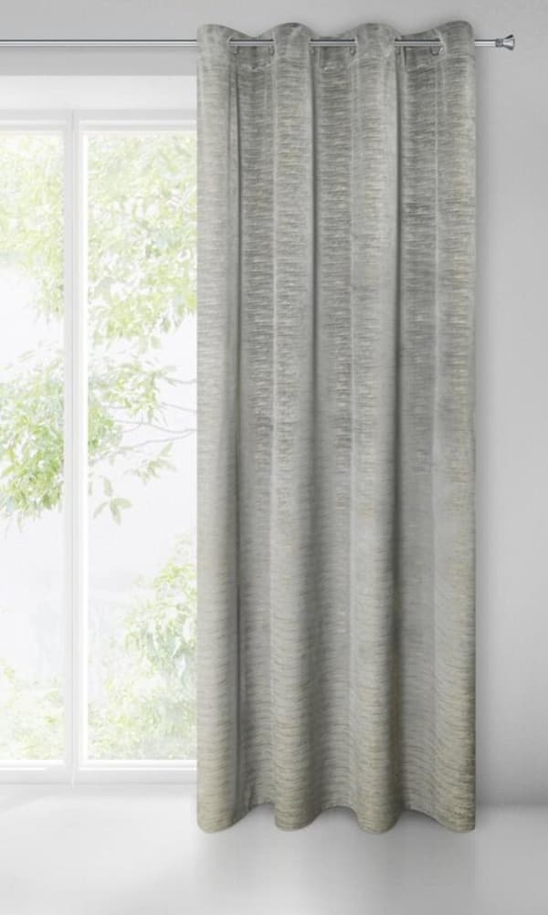 FÄRDIG GJORDAD GARDIN ALUVIA 140 X 250 CM STÅL