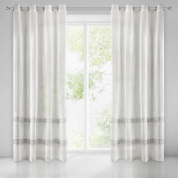 KLARGAVET GARDIN ANNE 140 X 270 CM HVID