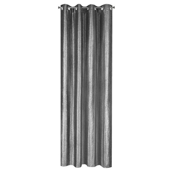 GLANSET FÆRDIG LAVET GARDIN 140 X 250 CM SORT