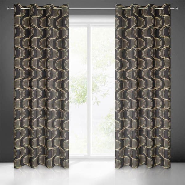 KLARGAVET GARDIN POLA 140 X 250 CM SORT