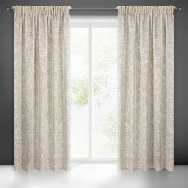 RUBI KLARGÅRET GARDIN PÅ TAPE 140 X 270 CM BEIGE