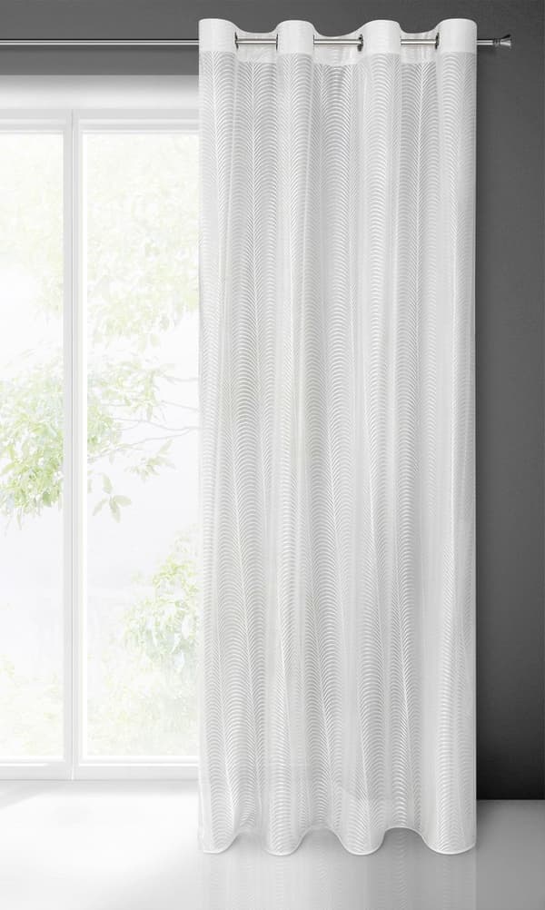 FÆRDIG LAVET GARDIN KAMILA 140 X 250 CM HVID