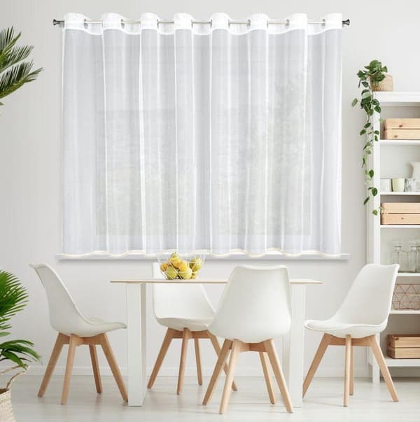 KLARGÅRET GARDINCASSIE 300 X 150 CM HVID