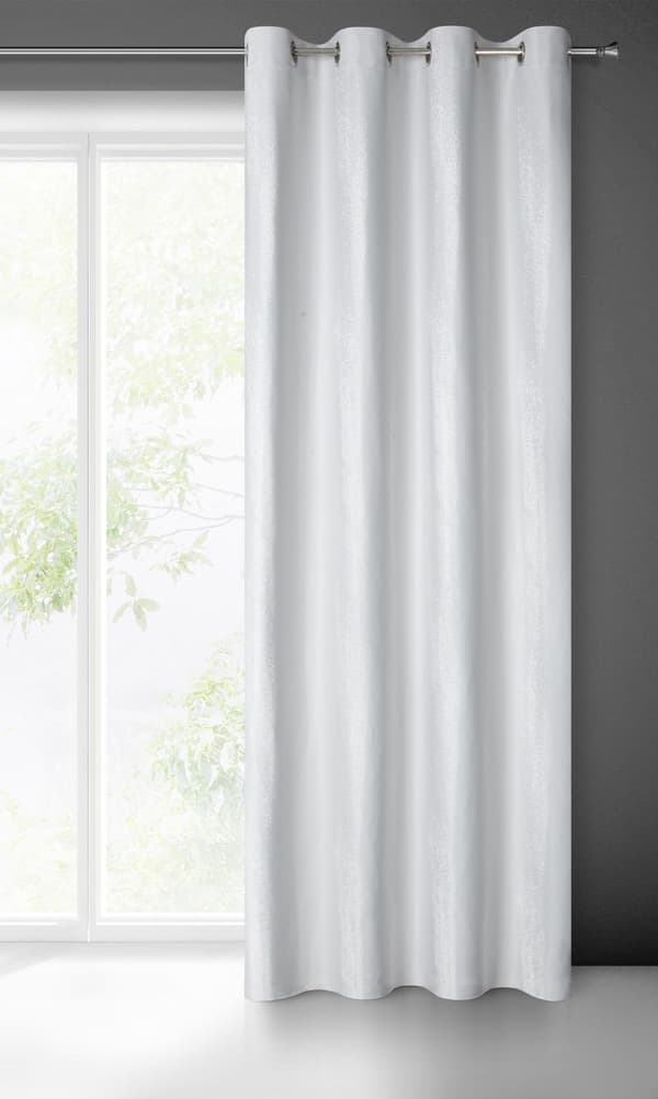 FÄRDIG AGGIE Gardin 140 X 250 CM LJUS SILVER