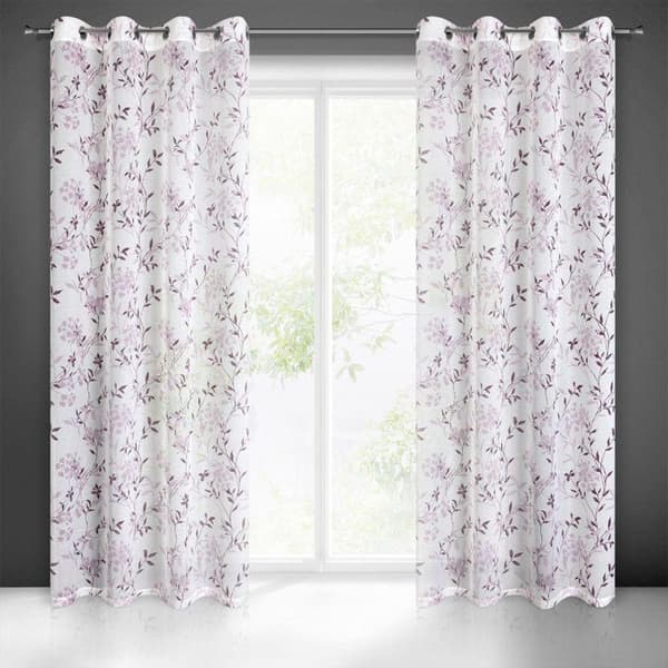 KLARGAVET GARDIN FIONA 140 X 250 CM HVID