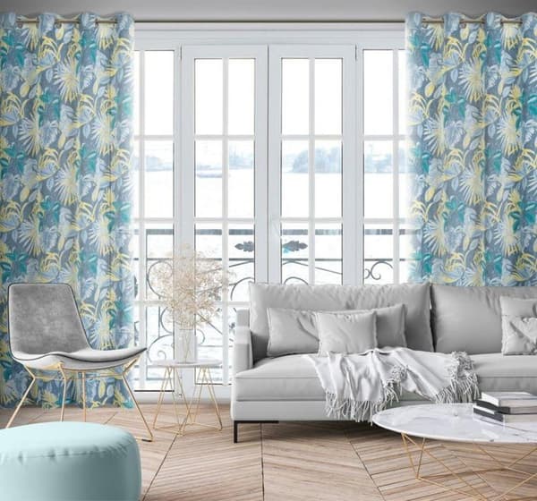 FÄRDIG GARDIN LENA 140 X 250 CM TURKOS