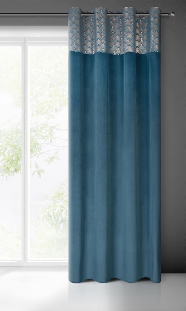 FÄRDIG GARDIN ELEN 140 X 250 CM BLÅ