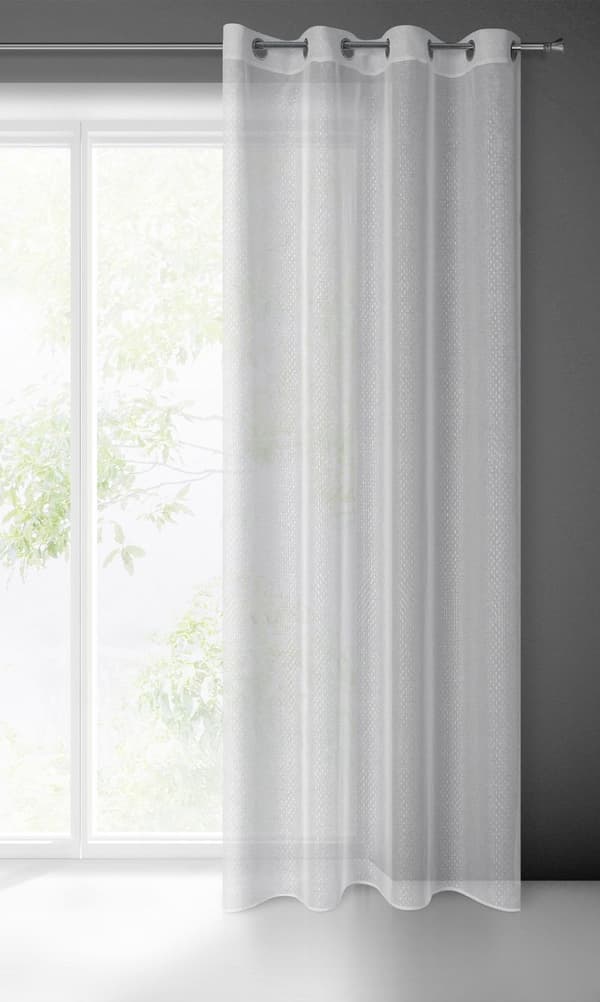 KLARGAVET LOARA-GARDIN 140 X 250 CM HVID