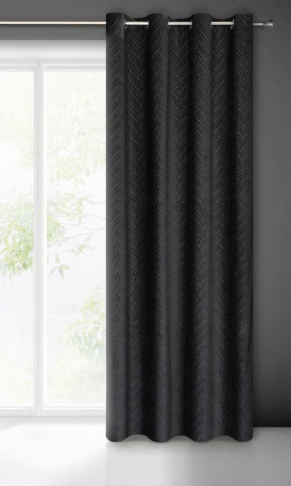 ISLA FÄRDIG GARDIN 140 X 250 CM SVART