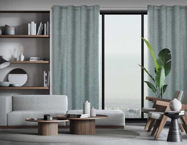 FÄRDIG ISLA-GARDIN 140 X 250 CM STÅL