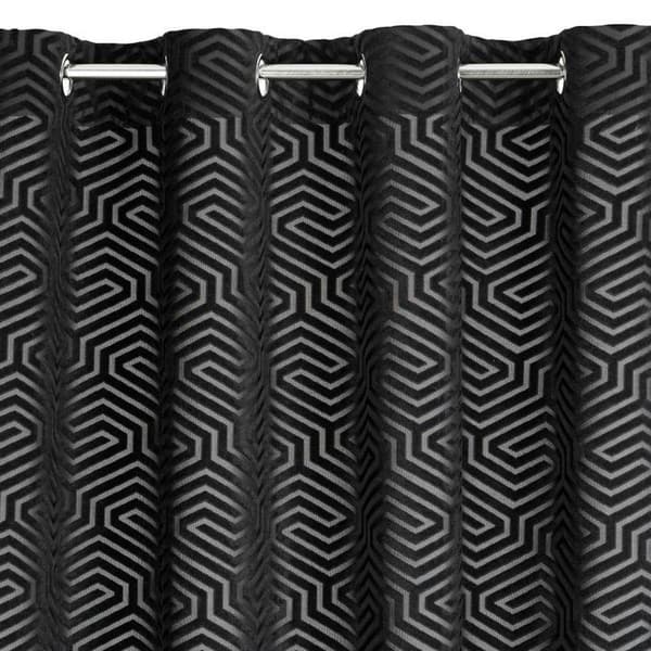 FÄRDIG GARDIN INGA 140 X 250 CM SVART