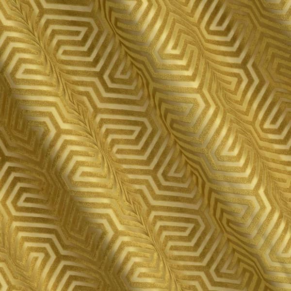 KLARGÅRET GARDIN INGA 140 X 250 CM GULD