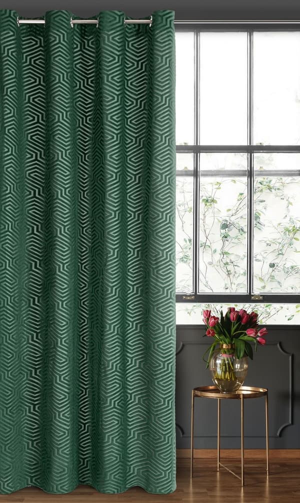 KLARGIVET INGA-GARDIN 140 X 250 CM MØRKEGRØN