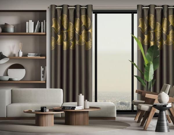 KLARGAVET GARDINHARMONI 140 X 250 CM BRUNT