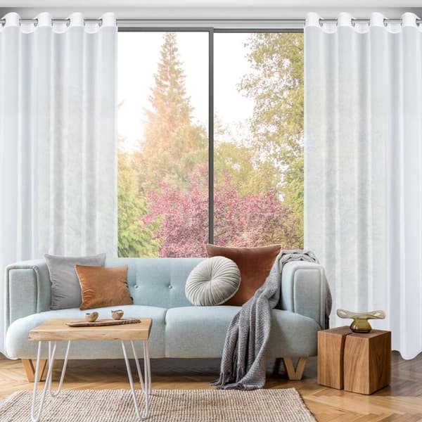 KLARGAVET GARDIN ARLETA 135 X 270 CM HVID