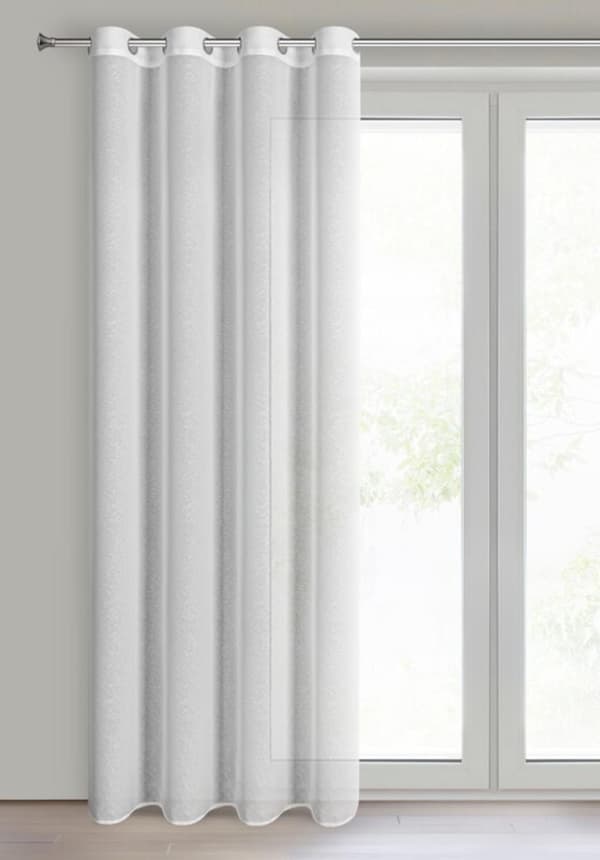 KLARGAVET GARDIN TULSA 140 X 250 CM HVID
