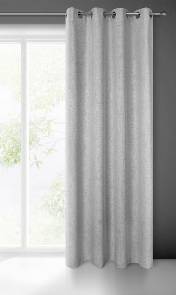 LINDA KLARGAVET GARDIN 140 X 250 CM SØLV
