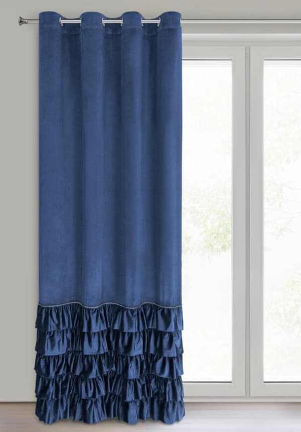 CARLI FÄRDIG GARDIN 140 X 250 CM MARINBLÅ