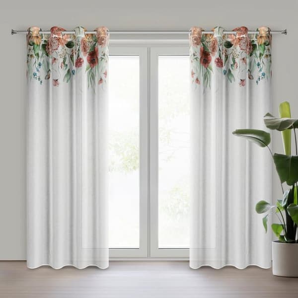 KLARGAVET RISA GARDIN 140 X 250 CM HVID
