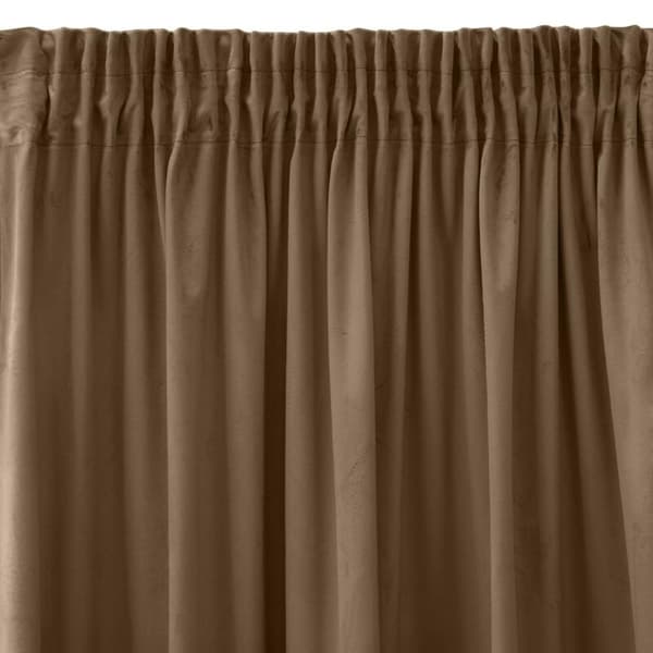 SIBEL FERDIG LAVET GARDIN PÅ TAPE 140 X 270 CM BRUNT