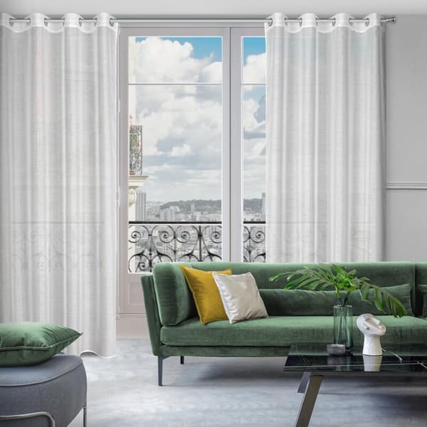 KLARGAVET GARDIN REBECCA 140 X 250 CM HVID