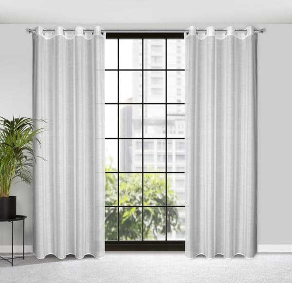 KLARGAVET GARDIN REBECCA 140 X 250 CM HVID