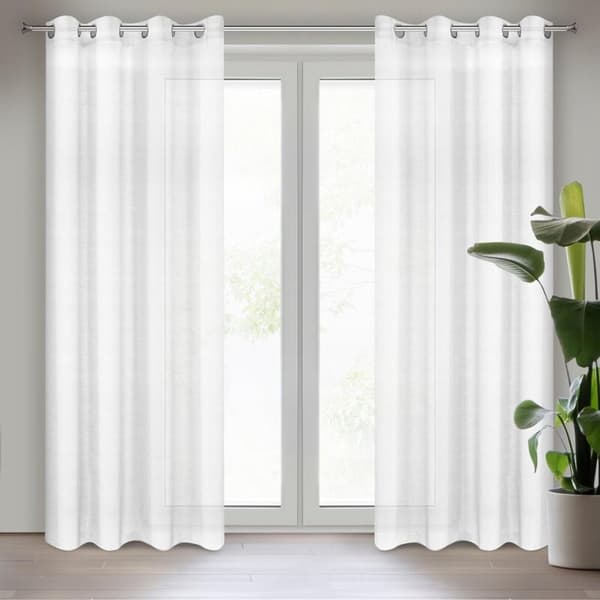 KLARGAVET GARDIN REBECCA 140 X 250 CM HVID