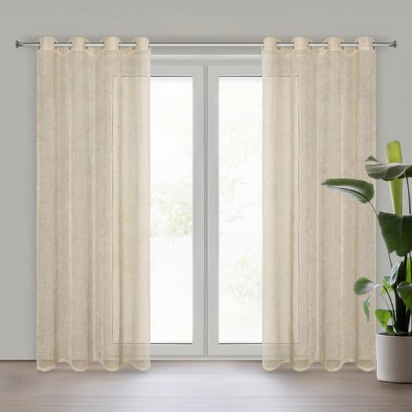 FÄRDIG GARDIN NELI 140 X 250 CM BEIGE
