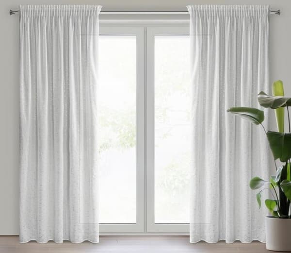 ROXI KLARGAVET GARDIN PÅ TAPE 140 X 270 CM HVID