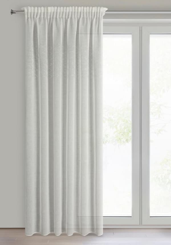 KLARGAVET GARDIN KLEO PÅ TAPE 140 X 270 CM HVID