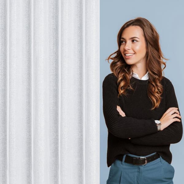 FÄRDIG LENA GARDIN PÅ TEJP 140 X 270 CM VIT