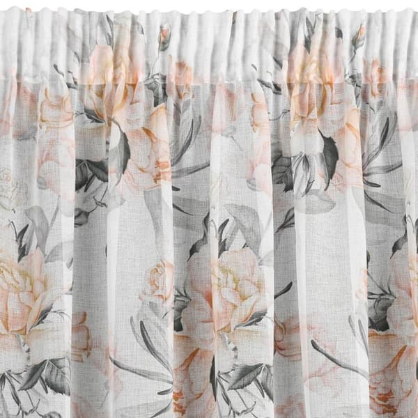 KLARGAVET GARDIN ELLIE PÅ TAPE 140 X 270 CM CREME