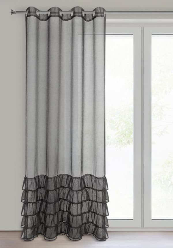 CARLI KLARGÅRET GARDIN 140 X 250 CM SORT