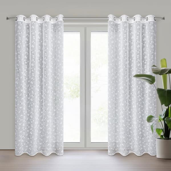 KLARGAVET GARDIN FELINA 140 X 250 CM HVID