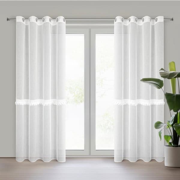 KLARGAVET GARDIN ROXANA 140 X 250 CM HVID