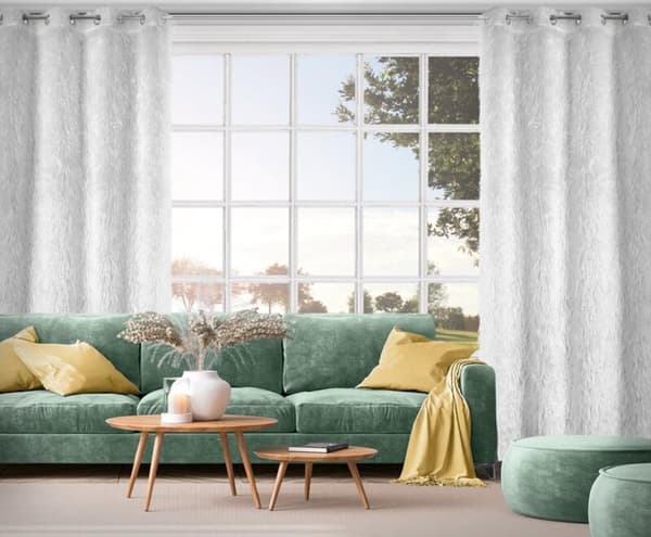 KLARGAVET GARDIN MARGARET 140 X 250 CM HVID