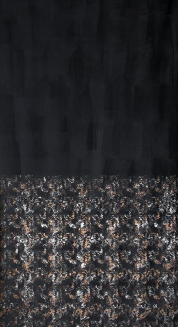 FÄRDIG MARIELA GARDIN PÅ TEJP 140 X 270 CM SVART