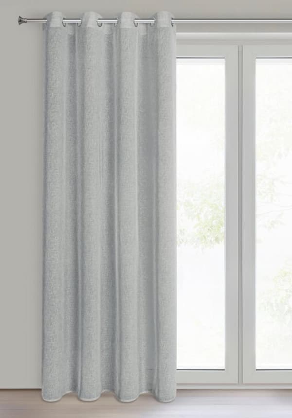 FÄRDIG Gjord gardin ANGELICA 140 X 250 CM SILVER
